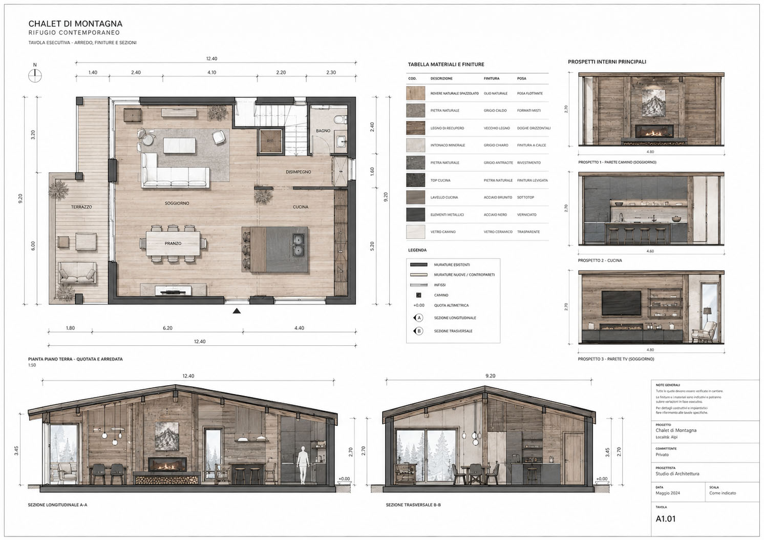 Design Sartoriale - Chalet di Montagna - Doodesign