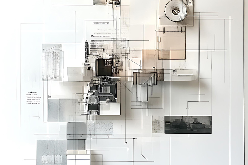 Selezione di arredi e finiture di interior design