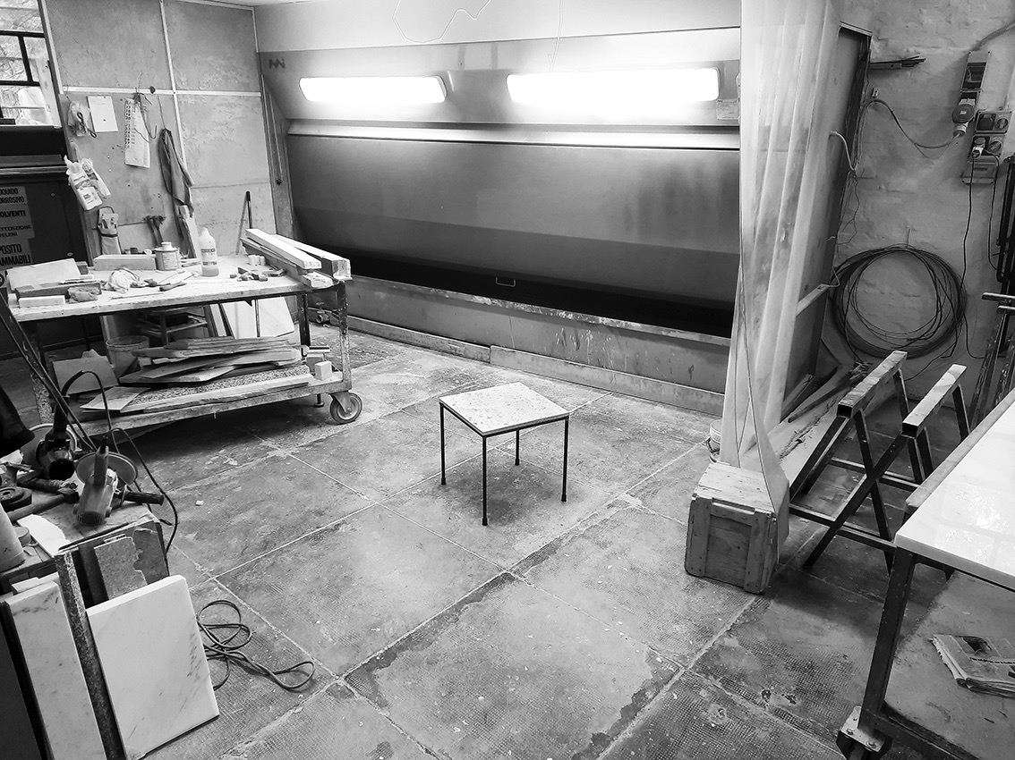 Coffee table Mola - lavorazione 1