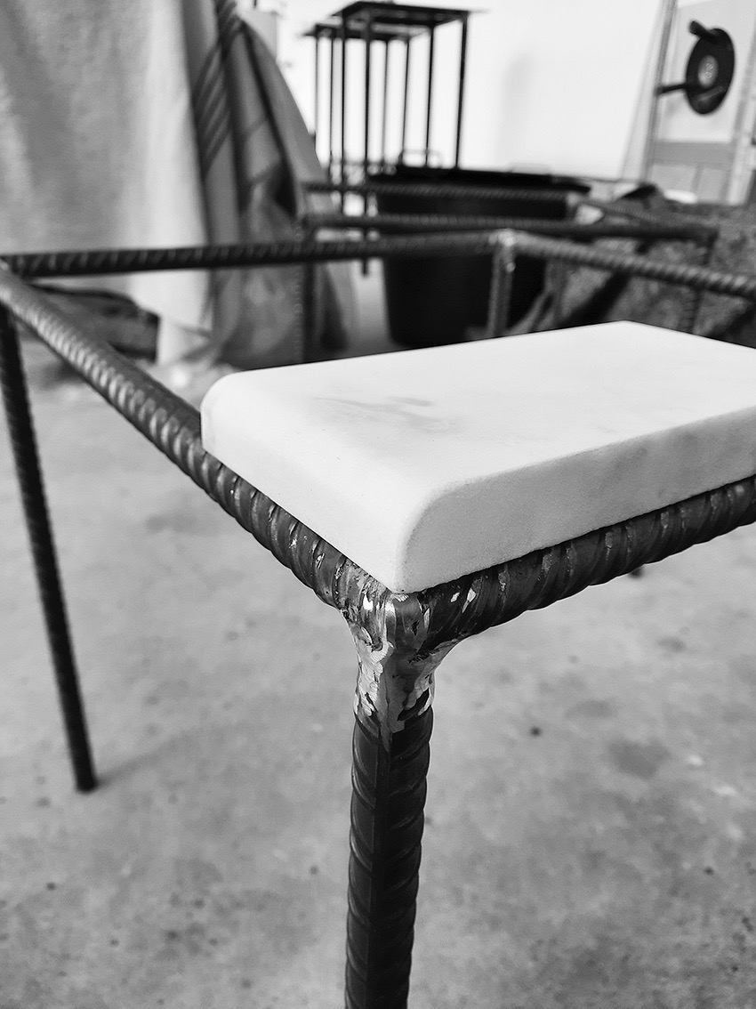 Coffee table Mola - lavorazione 1