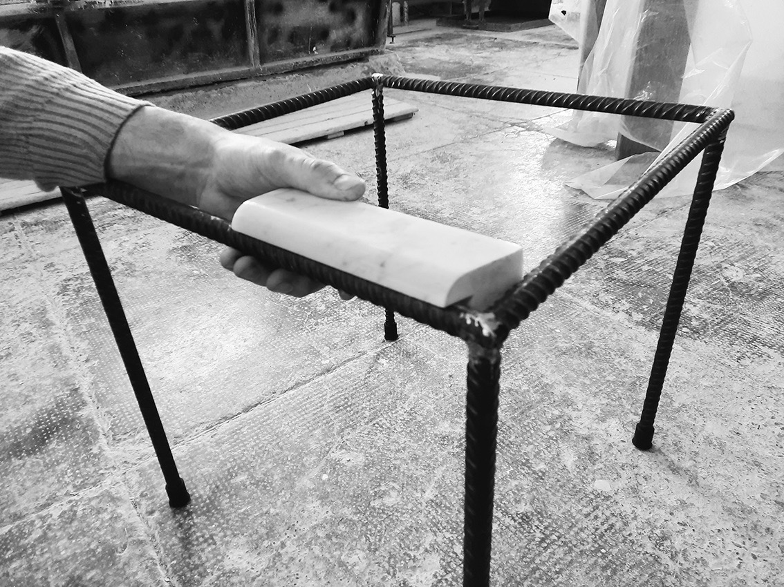 Coffee table Mola - lavorazione 1
